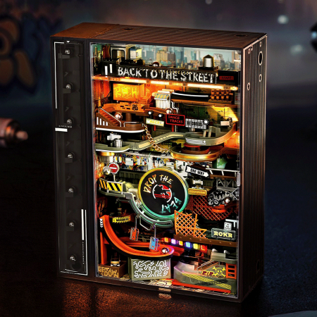 Puzzle 2&3D - Puzzle 3D, electric, din plastic, Strada hip-hop, 134 piese