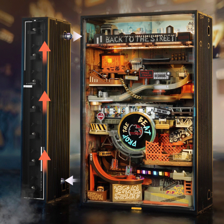 Puzzle 3D, electric, din plastic, Strada hip-hop, 134 piese [1]