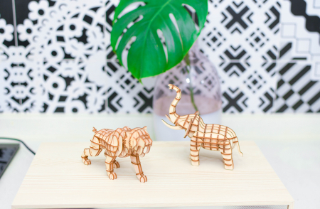 Puzzle 3D Elefant [1]