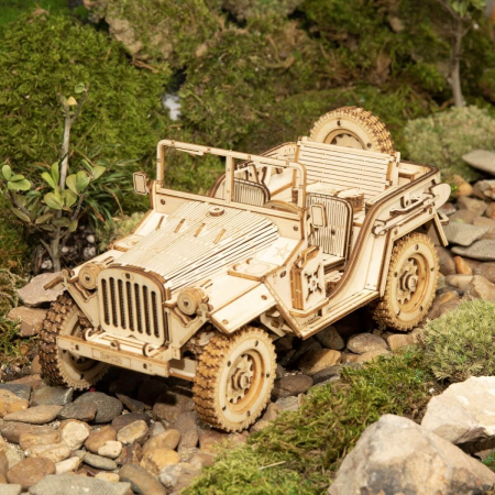 Puzzle 3D Jeep, Lemn, 369 piese [2]