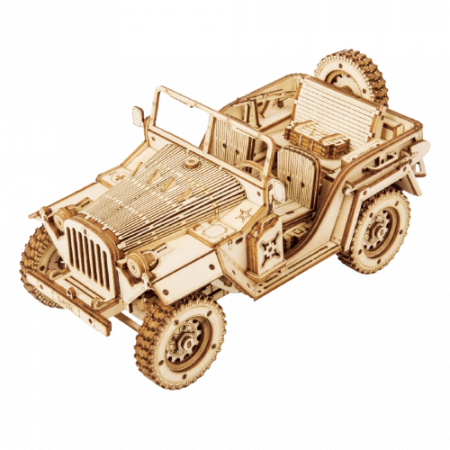 Puzzle 3D Jeep, Lemn, 369 piese [0]
