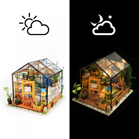 Book Nook, Casuta DIY, Sera lui Cathy, 231 piese [4]
