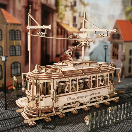 Puzzle 3D Locomotiva, Tramvai stradal [4]