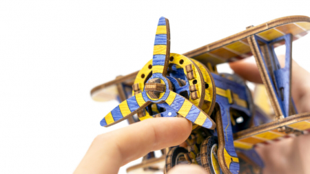 Puzzle 3D Mecanic, Avion usor, 65 piese [6]