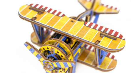 Puzzle 3D Mecanic, Avion usor, 65 piese [1]