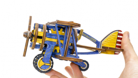 Puzzle 3D Mecanic, Avion usor, 65 piese [3]