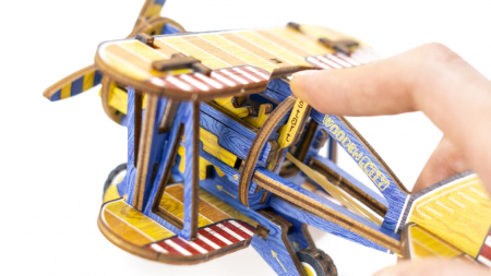 Puzzle 3D Mecanic, Avion usor, 65 piese [4]