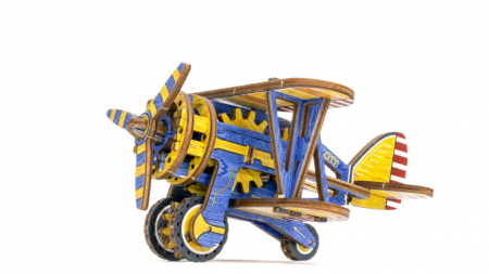 Puzzle 3D Mecanic, Avion usor, 65 piese [7]