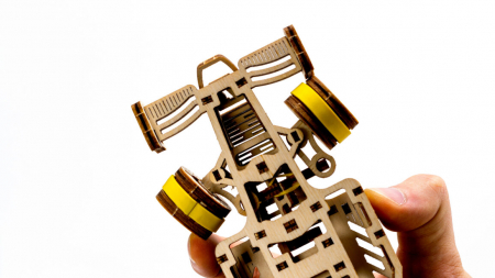 Puzzle 3D Mecanic, Bolid, 108 piese [4]