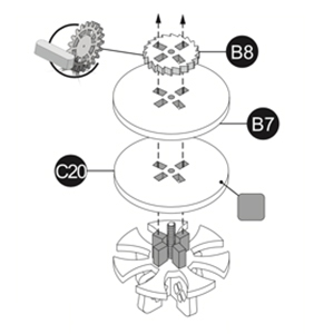 Puzzle 3D Mecanic, Ceas de perete Zodiac, 168 piese [3]