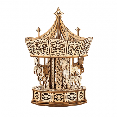 Puzzle 3D mecanic, cutiuta muzicala, Carusel parizian, 440 piese [3]