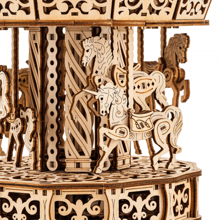 Puzzle 3D mecanic, cutiuta muzicala, Carusel parizian, 440 piese [2]