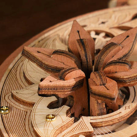 Puzzle 3D Mecanic, cutiuta muzicala, Gramofonul divei, 200 piese [10]