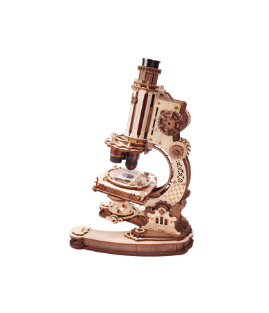 Puzzle mecanic 3D - Puzzle 3D Mecanic, cutiuta muzicala, Microscop, 260 piese