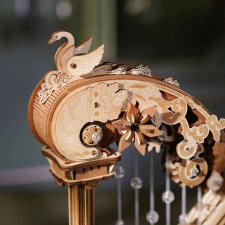 Puzzle 3D Mecanic, cutiuta muzicala, Harpa magica, 350 piese [9]