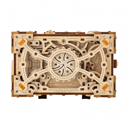 Puzzle 3D, mecanic, din lemn, Enigma, 504 piese [4]