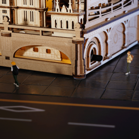 Puzzle 3D, mecanic, din lemn, Circuit cu bile in Londra, 431 piese [4]