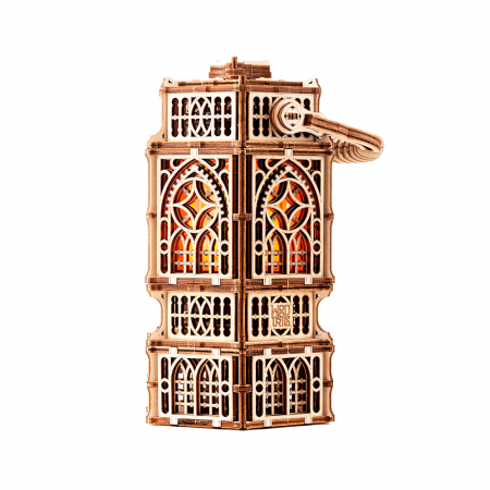 Puzzle 3D mecanic, din lemn, Lanterna vintage, 251 piese [1]