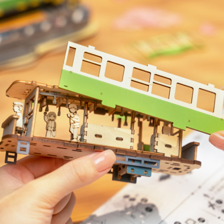 Puzzle 3D, din lemn, Calatorie prin sakura, 223 piese [5]