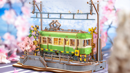 Puzzle 3D, din lemn, Calatorie prin sakura, 223 piese [1]
