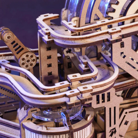 Puzzle 3D, mecanic, din lemn, Gear Ball Challenge, 653 piese [4]