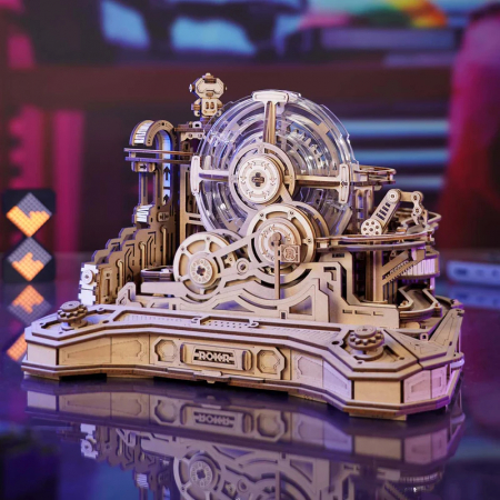 Puzzle 3D, mecanic, din lemn, Gear Ball Challenge, 653 piese [1]