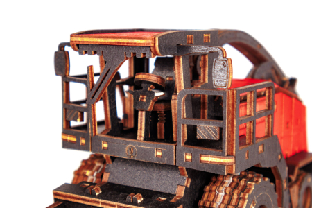 Puzzle 3D, mecanic, din lemn, Seceratoare, 181 piese [7]
