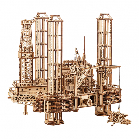 Puzzle 3D, mecanic, din lemn, Platforma petroliera offshore, 1180 piese [3]