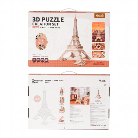 Puzzle 3D, din lemn, Turnul Eiffel Plus, 191 piese [9]