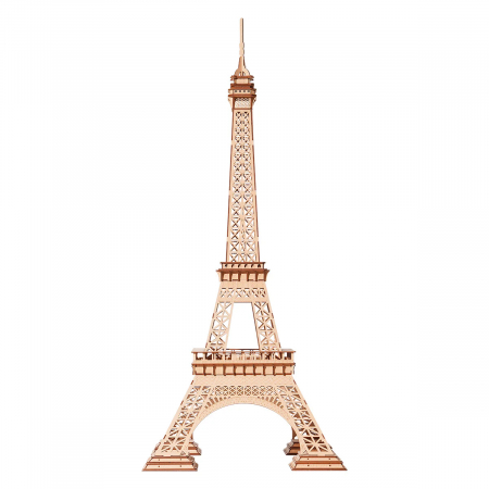 Puzzle mecanic 3D - Puzzle 3D, din lemn, Turnul Eiffel Plus, 191 piese