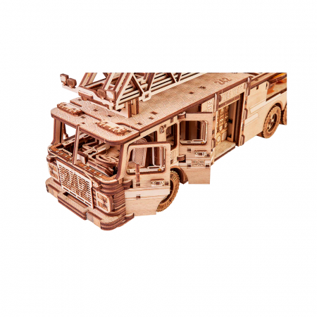 Puzzle 3D, mecanic, din lemn, Camion de pompieri, 636 piese [1]