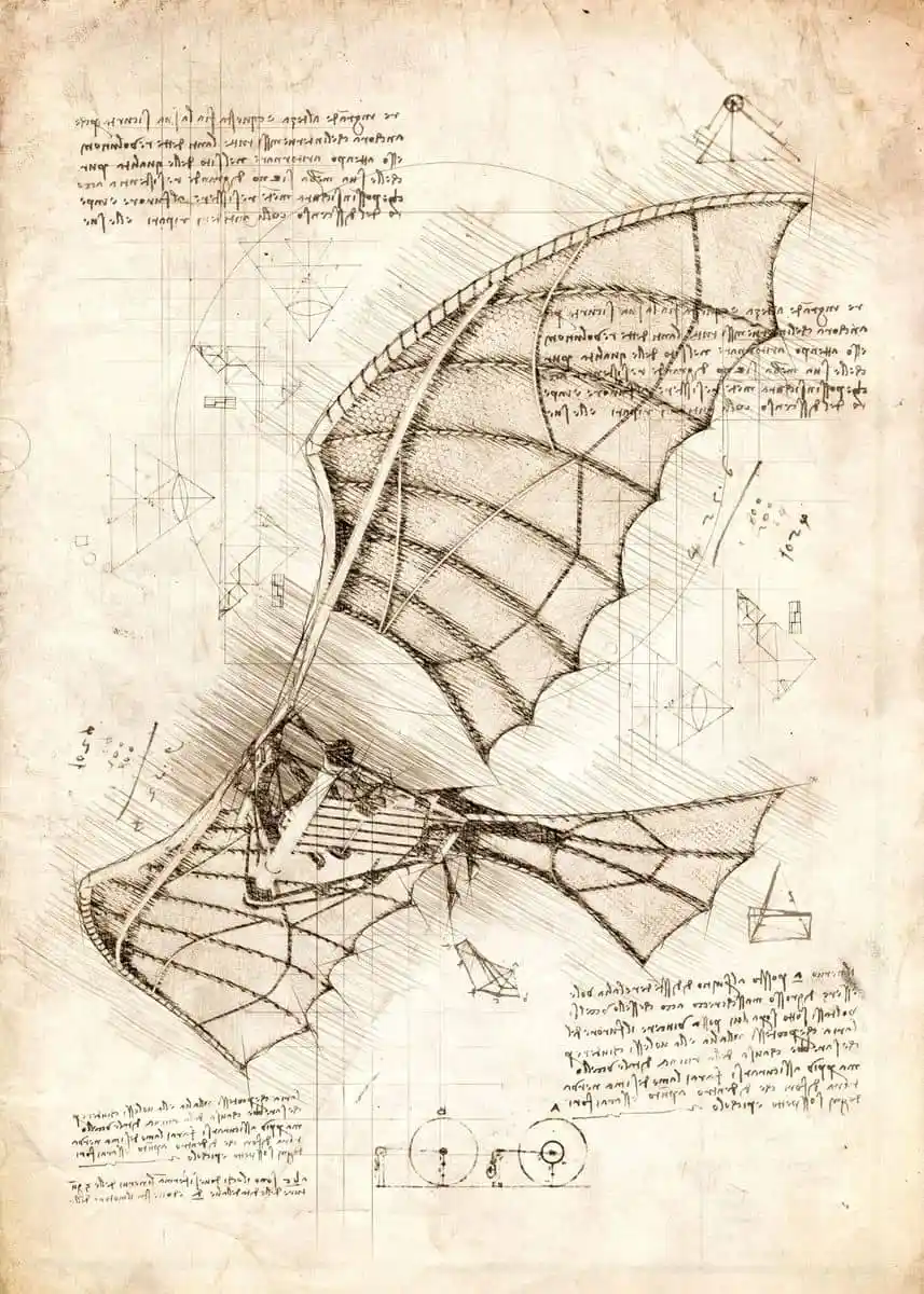 Produse / Puzzle 3D, mecanic, din lemn, Ornitopter mediu - Da Vinci, 28 piese [8]