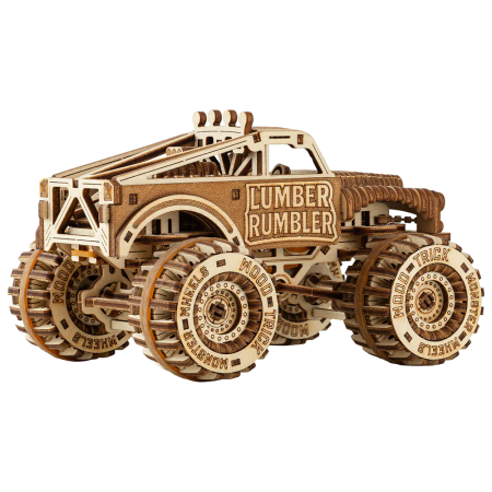 Puzzle 3D, mecanic, din lemn, Lumber Rumbler, 280 piese [4]