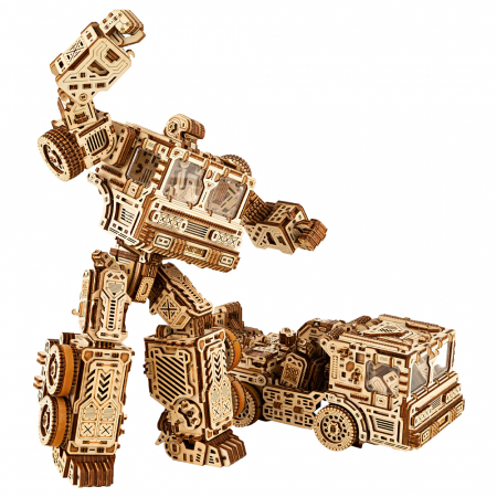 Puzzle 3D, mecanic, din lemn, Transformer, 1212 piese [2]
