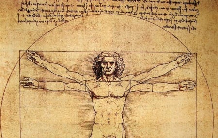 Puzzle 3D, mecanic, din lemn, Omul vitruvian rotativ, 22 piese [2]