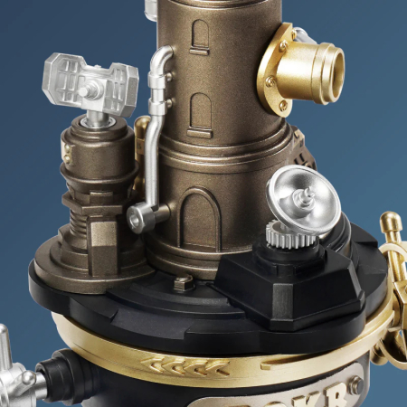 Puzzle 3D mecanic, din metal si plastic, Far pentru nave, 60 piese [7]