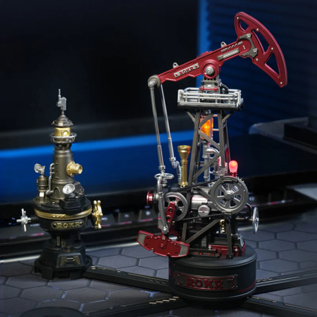 Puzzle 3D mecanic, din metal si plastic, Far pentru nave, 60 piese [11]