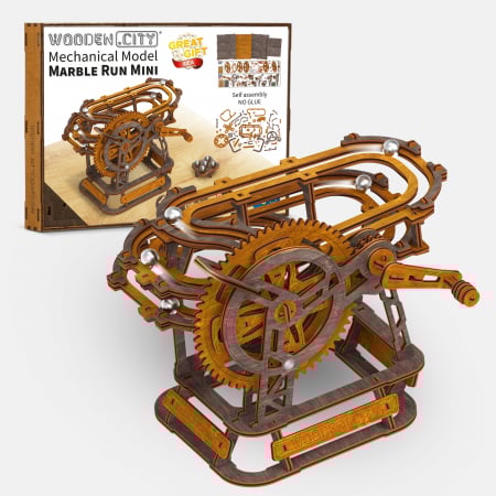 Puzzle 3D Mecanic, Mini marble run, 128 piese [5]