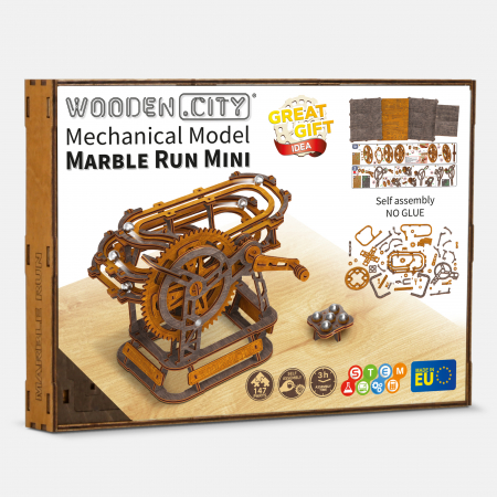 Puzzle 3D Mecanic, Mini marble run, 128 piese [4]
