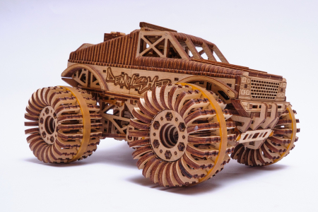Puzzle 3D Mecanic, Monster Truck, 556 piese [7]