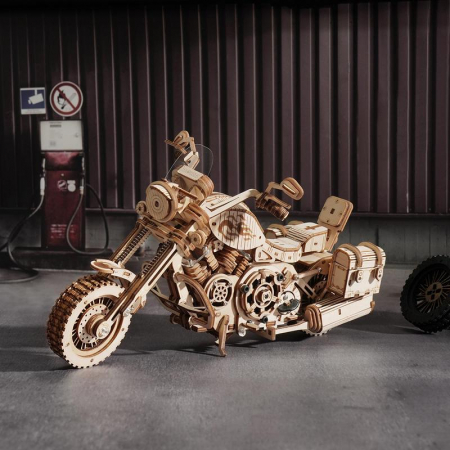 Puzzle 3D Mecanic, Motocicleta cruiser, 420 piese [4]