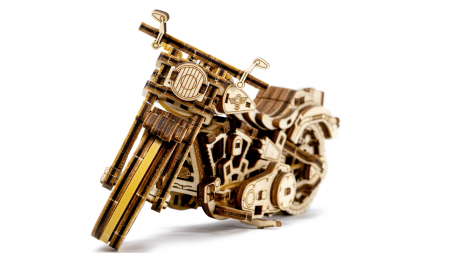 Puzzle 3D Mecanic, Motocicleta Cruiser V-Twin, 168 piese [6]