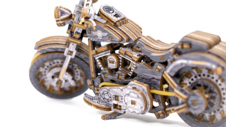 Puzzle 3D Mecanic, Motocicleta Cruiser V-Twin, 168 piese [3]