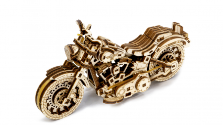 Puzzle 3D Mecanic, Motocicleta Cruiser V-Twin, 168 piese [4]