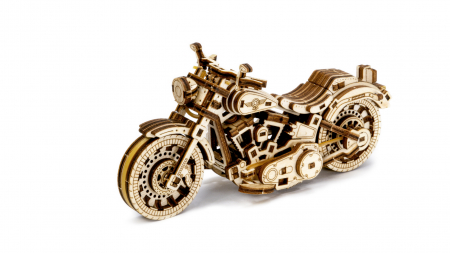 Puzzle 3D Mecanic, Motocicleta Cruiser V-Twin, 168 piese [5]