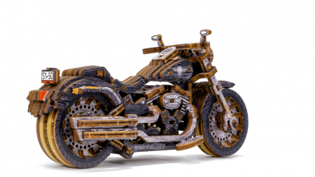 Puzzle 3D Mecanic, Motocicleta Cruiser V-Twin, 168 piese [8]