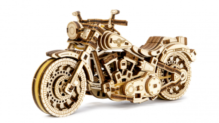 Puzzle 3D Mecanic, Motocicleta Cruiser V-Twin, 168 piese [0]