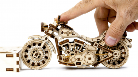Puzzle 3D Mecanic, Motocicleta Cruiser V-Twin, 168 piese [2]