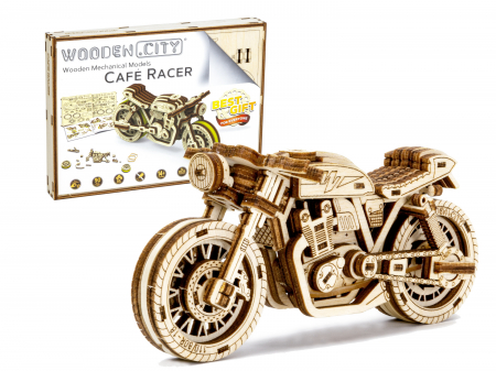 Puzzle 3D Mecanic, Cafe racer, 73 piese [5]