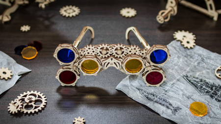 Puzzle 3D Mecanic, Ochelari Steampunck [4]